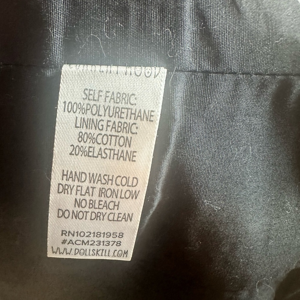 Current Mood Brown Faux Leather Top Corset Back Zip M - Picture 6 of 9